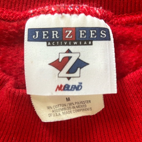 Vintage Red Embroidered Merry Christmas Y’all Sweatshirt - Picture 5 of 8